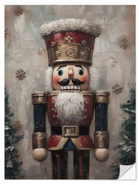 Vinilo para la pared Traditional Christmas Nutcracker - Olga Telnova