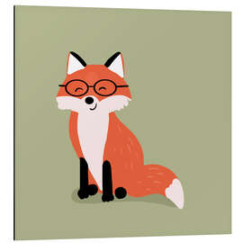 Tableau en aluminium Smart Fox - Julia Reyelt