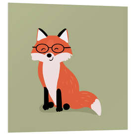 Hartschaumbild Schlaufuchs - Julia Reyelt