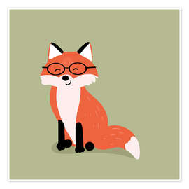 Wall print Smart Fox - Julia Reyelt