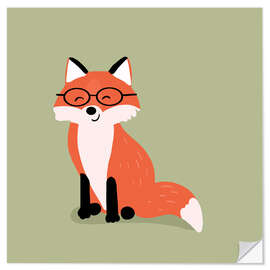 Wandsticker Schlaufuchs - Julia Reyelt