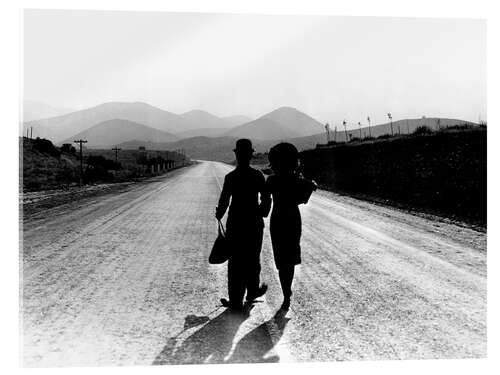 Akrylbilde Modern Times, Charlie Chaplin, final scene