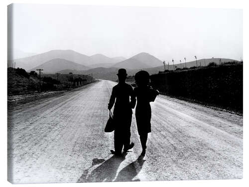 Canvas print Modern Times, Charlie Chaplin, final scene