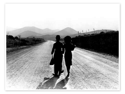 Plakat Modern Times, Charlie Chaplin, final scene