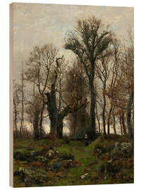 Holzbild Edge of the Moor, Brittany - Hugh Bolton Jones
