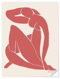 Wandsticker Red Nude