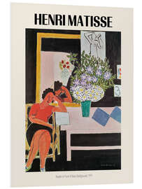 Tableau en PVC Reader in Front of Black Background, 1939