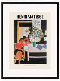 Framed art print Reader in Front of Black Background, 1939