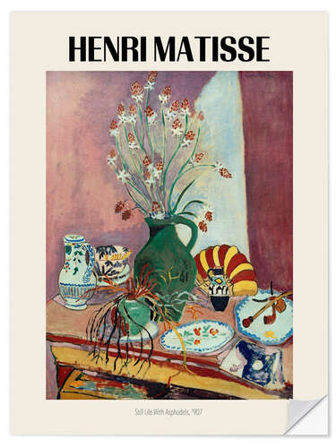 Vinilo para la pared Still Life With Asphodels, 1907