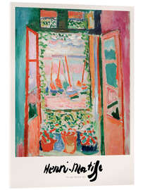 Acrylic print The Open Window, 1905 - Henri Matisse