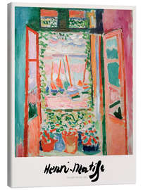 Canvas print The Open Window, 1905 - Henri Matisse