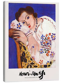 Canvas print Woman in a pattern Blouse, 1936
