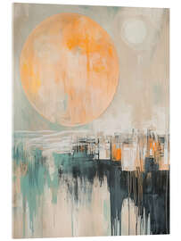 Acrylglasbild Sonne über der Stadt - Michael artefacti