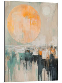 Magnettafel Sonne über der Stadt