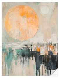 Wall sticker Sun over the City