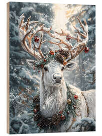Trebilde White Christmas reindeer - Olga Telnova