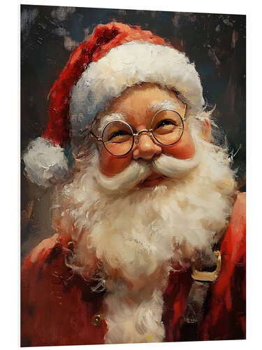 Foam board print Smiling Santa Claus