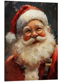 Magnettafel Lächelnder Weihnachtsmann