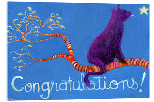 Acrylic print Congratulations!