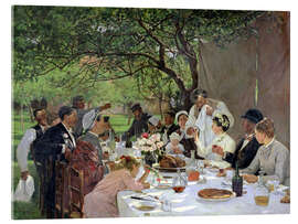 Akrylglastavla The Wedding Meal at Yport - Albert-Auguste Fourie, 1886