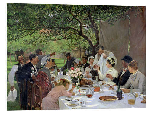 Cuadro de PVC The Wedding Meal at Yport - Albert-Auguste Fourie, 1886
