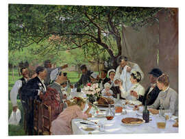 Cuadro de PVC The Wedding Meal at Yport - Albert-Auguste Fourie, 1886