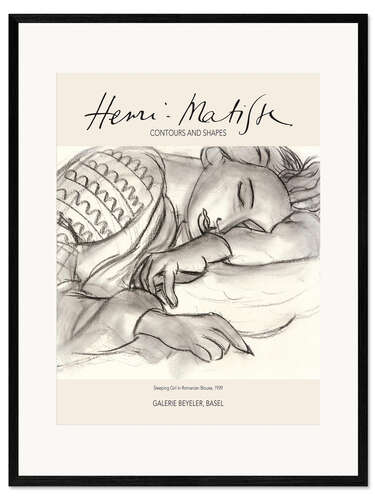 Impresión de arte enmarcada Sleeping Girl in Romanian Blouse, 1939