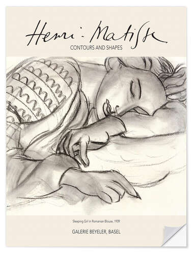 Sisustustarra Sleeping Girl in Romanian Blouse, 1939