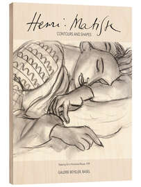 Cuadro de madera Sleeping Girl in Romanian Blouse, 1939