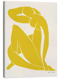 Quadro em tela Yellow Nude