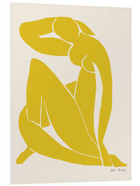 Quadro em PVC Yellow Nude