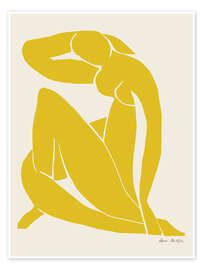 Wall print Yellow Nude - Henri Matisse