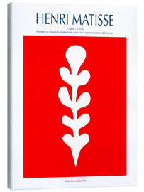 Canvas print White Palm on Red Background, 1947