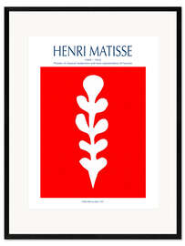 Gerahmter Kunstdruck White Palm on Red Background, 1947