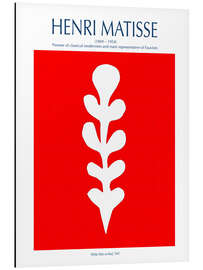 Magnettafel White Palm on Red Background, 1947