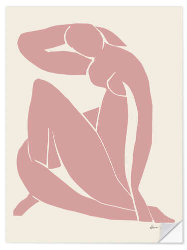 Wandsticker Pink Nude