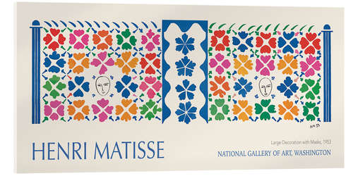 Quadro em acrílico Large Decoration with Masks, 1953 I
