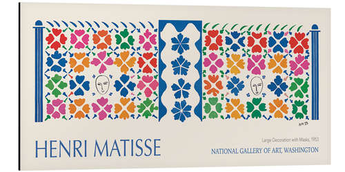 Cuadro de aluminio Large Decoration with Masks, 1953 I