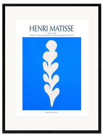 Framed art print White Palm on Blue, 1947