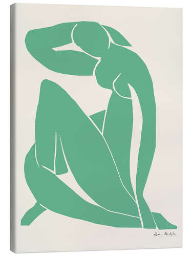 Lienzo Green Nude