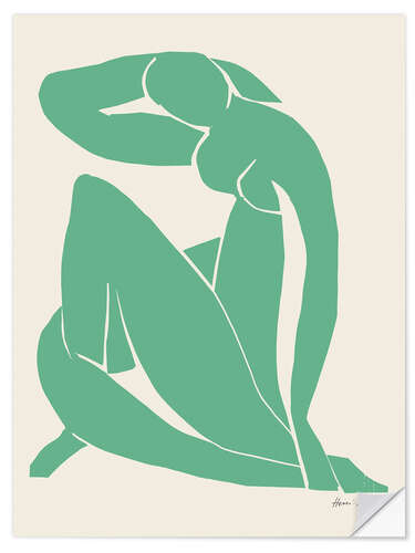 Wandsticker Green Nude