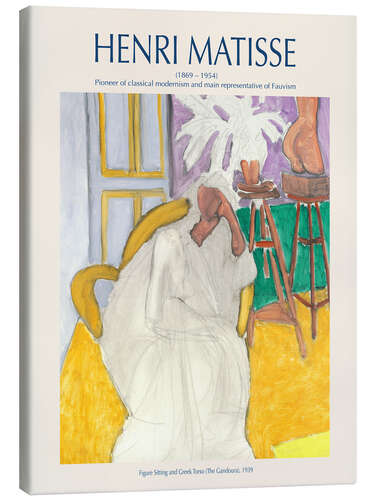 Obraz na płótnie Figure Sitting and Greek Torso (The Gandoura), 1939 II