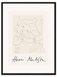 Gerahmter Kunstdruck Head of a Woman, 1941