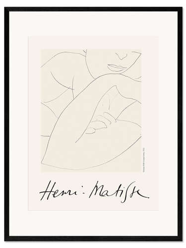 Plakat artystyczny premium w ramie Woman With Crossed Arms, 1935