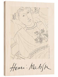 Wood print Image of Lydia in a Romanian Blouse, 1936 - Henri Matisse