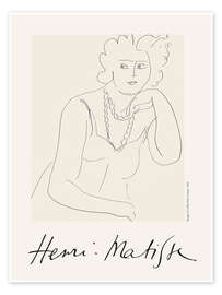 Wall print Image of Collier Pour Femme, 1943 - Henri Matisse