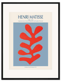 Gerahmter Kunstdruck Red Algae on Sky Blue Background, 1952