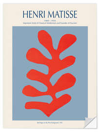 Wall sticker Red Algae on Sky Blue Background, 1952