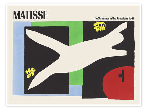 Poster The Swimmer in the Aquarium, 1947