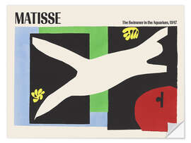 Wandsticker The Swimmer in the Aquarium, 1947